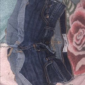 Used hollister shorts. dark wash